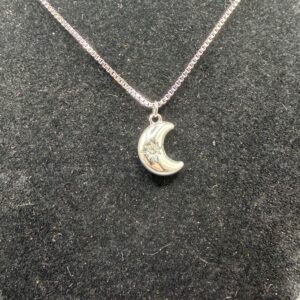 Crescent Moon Crystal Necklace
